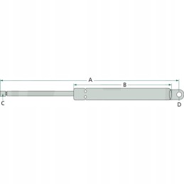 Gas actuator 3303021m91 1897726m91 mf new holla