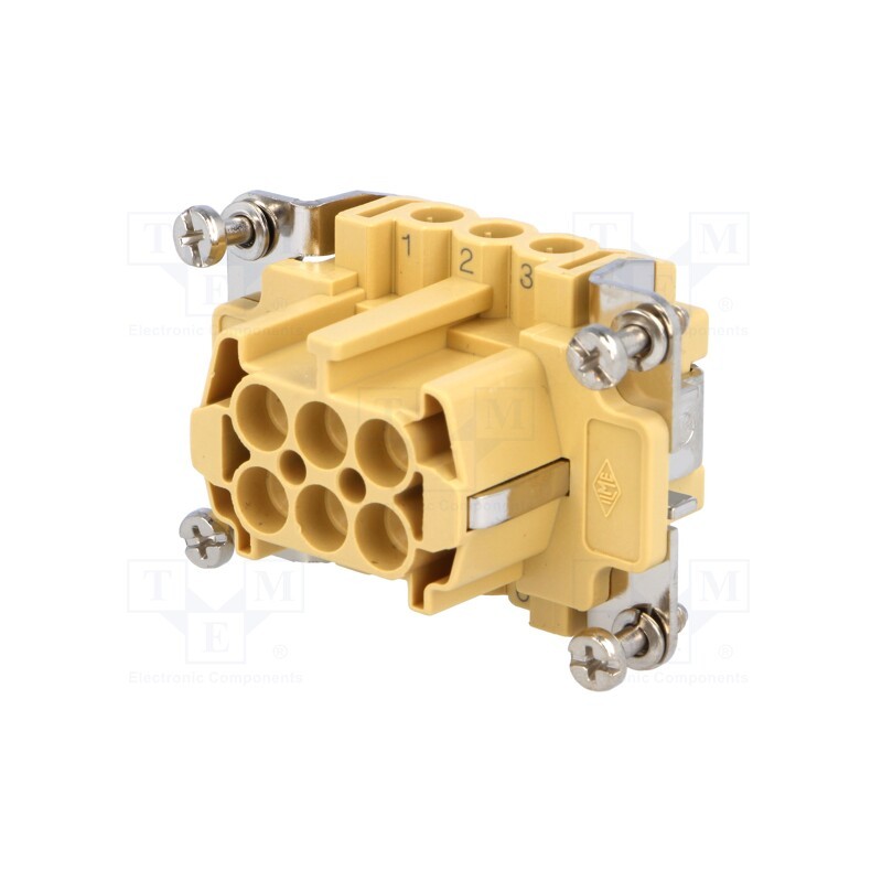 1 pcs x ILME - JNEF 06 - Connector: HDC, female, JEI, PIN: 6, 6+PE, size 44.27, 16A, 500V