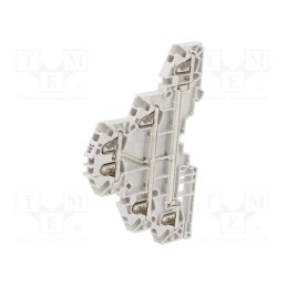 1 pcs x TE Connectivity - 1SNK705511R0000 (ZK2.5-T1) - Splice terminal: rail, 0.2÷2.5mm2, ways: 1, terminals: 6, grey, SNK