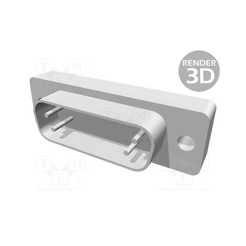 1 pcs x HARTING - 9652216702 - D-Sub, PIN: 15, socket, male, straight, THT, UNC 4-40