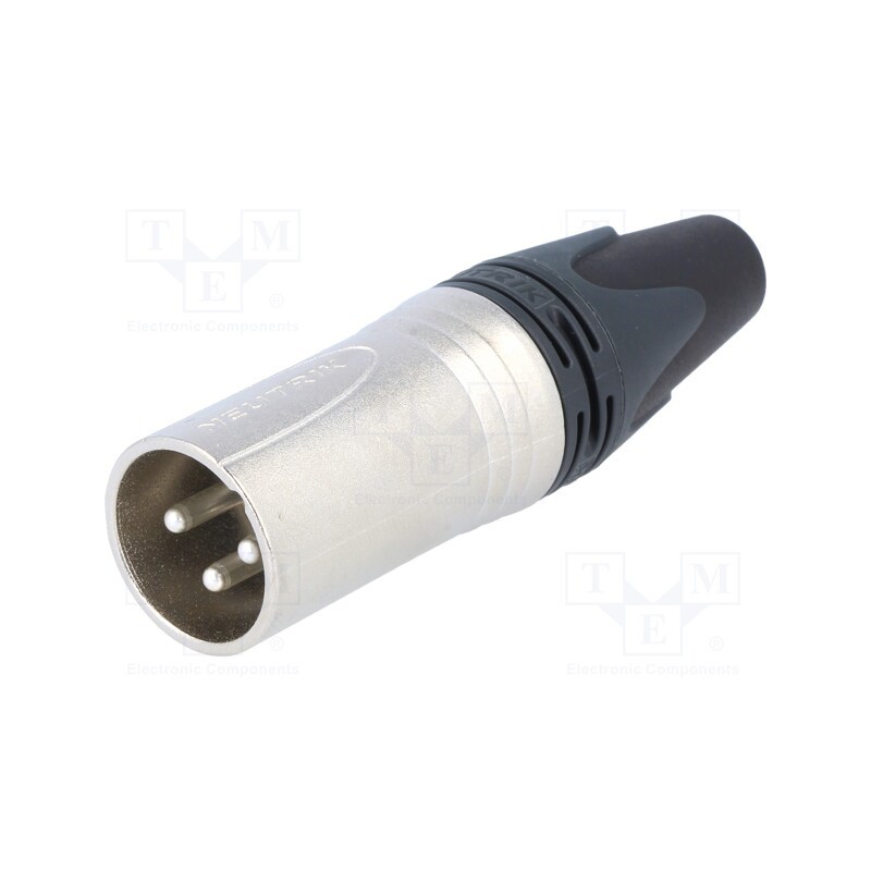 1 pcs x NEUTRIK - NC3MXX - Plug, XLR, male, PIN: 3, straight, for cable, soldering, 16A, 14AWG