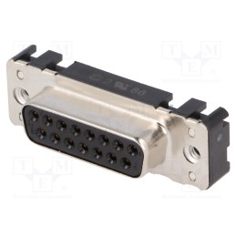 1 pcs x HARTING - 9662116502 - D-Sub, PIN: 15, socket, female, straight, THT, UNC 4-40