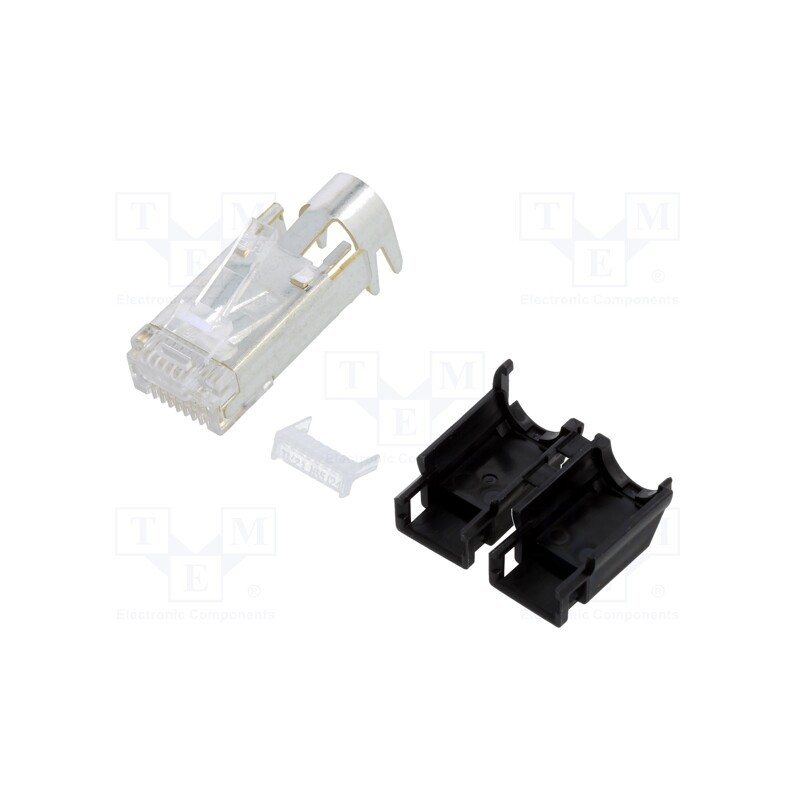 1 pcs x HIROSE - TM21CP-88P(03) - Plug, RJ45, TM21P, PIN: 8, Cat: 5e, shielded,with protection, 6.6mm