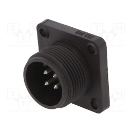 1 pcs x HIRSCHMANN - 932449100 CM 02 E 14S-2 P - Connector: circular, socket, CM, IP67, PIN: 4, male, 10A, 50V, 1mm2