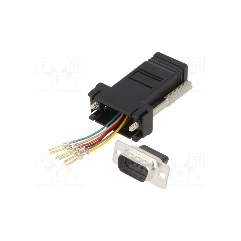 1 pcs x ENCITECH - 2112-0100-11 - Transition: adapter, D-Sub 9pin male,RJ11 socket