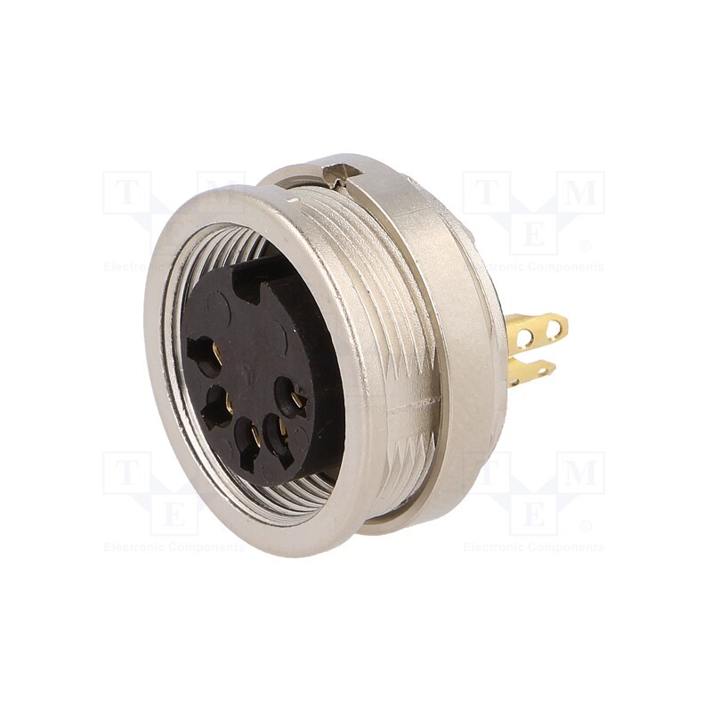 1 pcs x LUMBERG - KFV 50 - Connector: M16, socket, female, soldering, PIN: 5, 5A, 60V, IP40