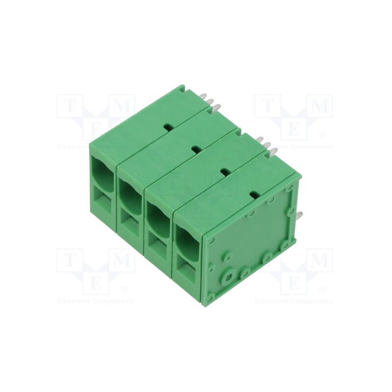 1 pcs x ADAM TECH - EB167A-04-H-180 - PCB terminal block, Contacts ph: 10mm, ways: 4, straight, terminal