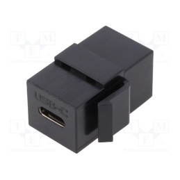 1 pcs x LOGILINK - NK0032 - Socket, coupler, female x2, USB C socket x2, straight, Keystone