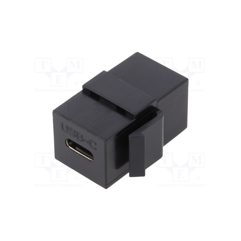 1 pcs x LOGILINK - NK0032 - Socket, coupler, female x2, USB C socket x2, straight, Keystone
