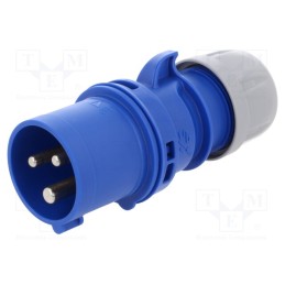 1 pcs x PCE - 013-6 - Connector: AC supply, plug, male, 16A, 230VAC, IEC 60309, IP44