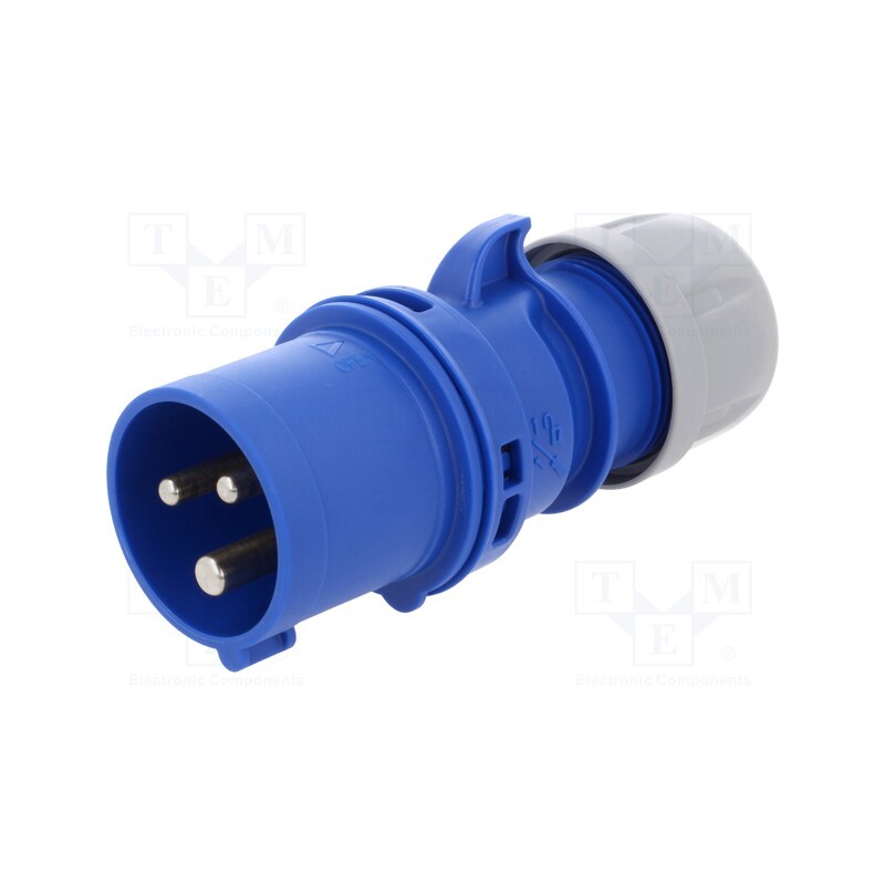 1 pcs x PCE - 013-6 - Connector: AC supply, plug, male, 16A, 230VAC, IEC 60309, IP44