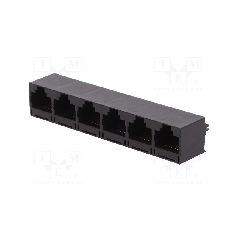 1 pcs x ENCITECH - RJJU-88-642-E1V-004 - Socket, RJ45, PIN: 8, Cat: 5, Layout: 8p8c