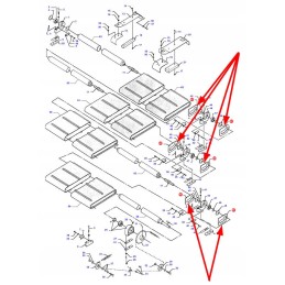 D28251420 powerflow header tape shaft support