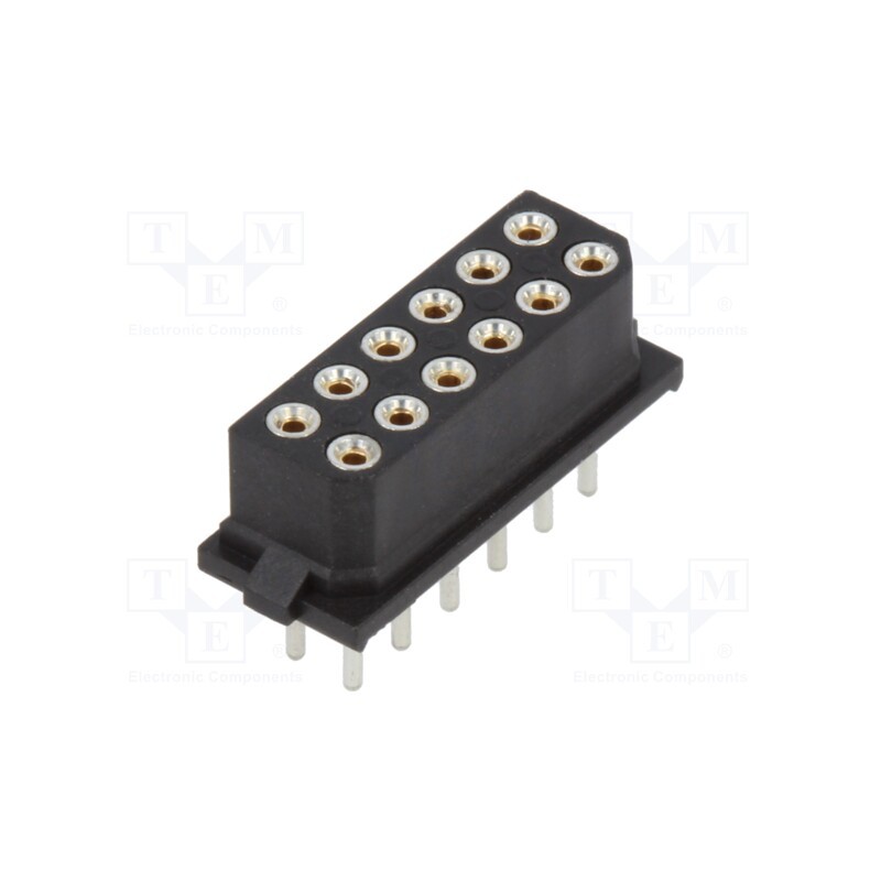 1 pcs x HARWIN - M80-8501242 - Socket, PCB-cable/PCB, female, Datamate L-Tek, 2mm, PIN: 12, THT