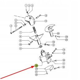 Claas 603839 discharge pipe angle gear