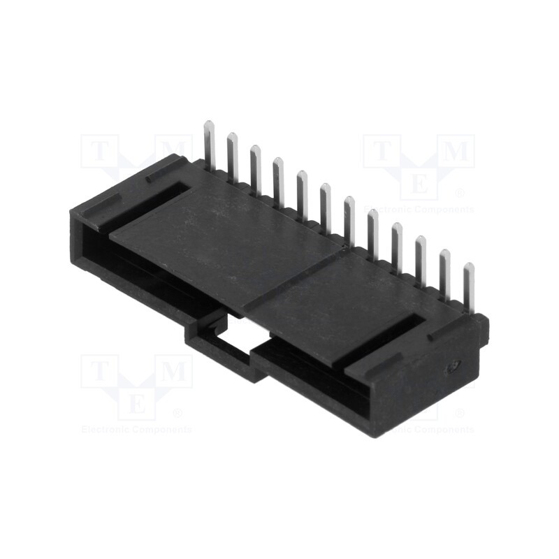 1 pcs x MOLEX - 705530011 - Socket, wire-board, male, SL, 2.54mm, PIN: 12, THT, angled 90°