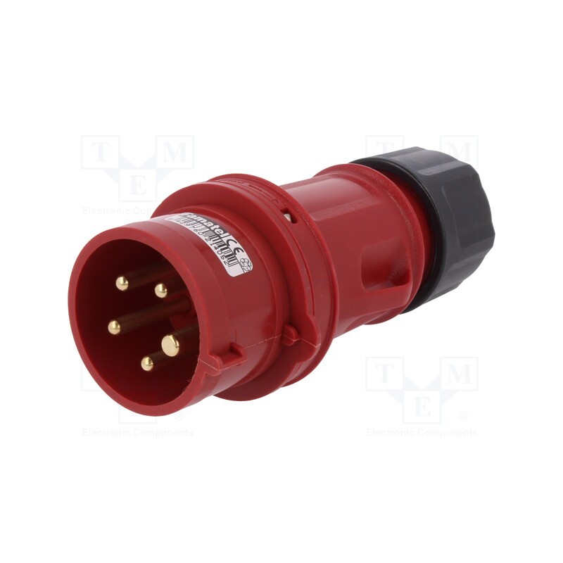 1 pcs x Famatel - 13301 - Connector: AC supply 3-phase, plug, male, 16A, 380/415VAC, IP44