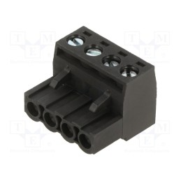 1 pcs x MOLEX - 395300004 - 5.08MM EURO PLUG RA BLK 4CKT