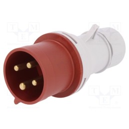 1 pcs x PAWBOL - B.1031 - Connector: AC supply 3-phase, plug, male, 32A, 400VAC, IEC 60309