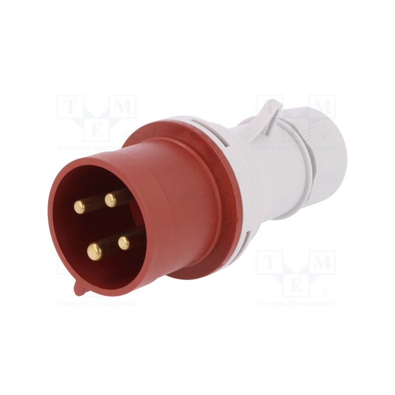 1 pcs x PAWBOL - B.1031 - Connector: AC supply 3-phase, plug, male, 32A, 400VAC, IEC 60309