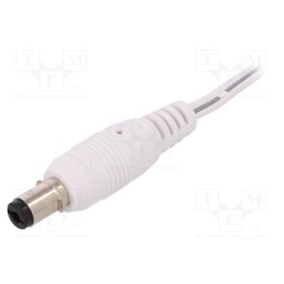 1 pcs x CLIFF - FC6814761W - Plug, DC supply, female, 5.5/2.1mm, with lock,with lead, white, 2A