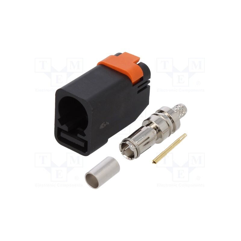 1 pcs x MOLEX - 734036260 - Connector: FAKRA, female, plug, crimped, Polarisation: A-Jet Black