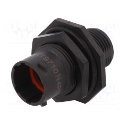 1 pcs x AMPHENOL - RTS710N4P03 - Connector: circular, eco|mate Aquarius, socket, male, PIN: 4, 500V