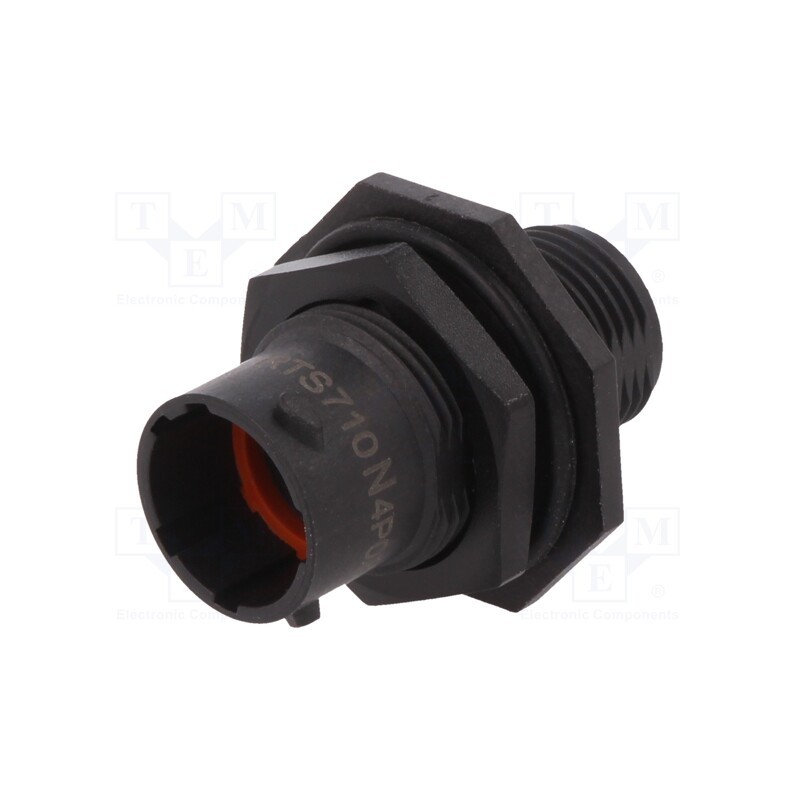 1 pcs x AMPHENOL - RTS710N4P03 - Connector: circular, eco|mate Aquarius, socket, male, PIN: 4, 500V