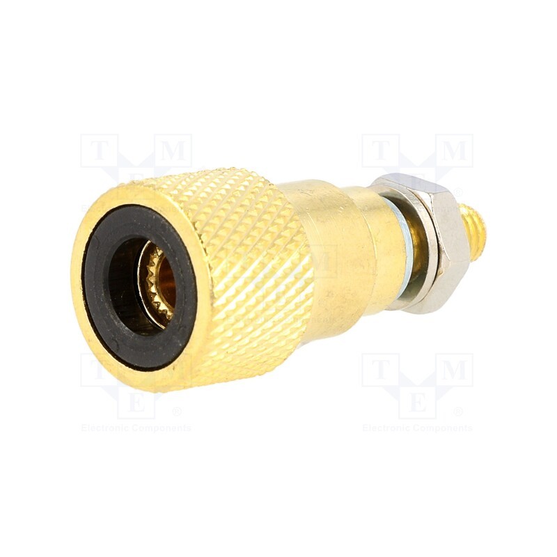 1 pcs x CLIFF - CL2160B TP/6 CS - Terminal, loudspeaker, with 4mm transversal socket, Mat: brass