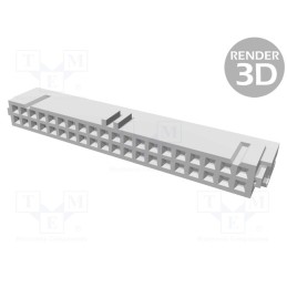 1 pcs x TE Connectivity - 4-215911-0 - Plug, IDC, female, PIN: 40, IDC, for ribbon cable, 1.27mm, grey