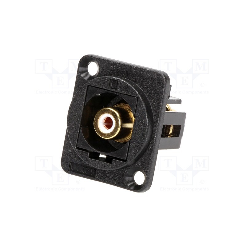 1 pcs x CLIFF - CP30231 - Coupler, RCA socket,both sides, XLR standard, 19x24mm, FT