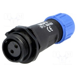 1 pcs x WEIPU - SP1311/S2I-N - Plug, SP13, female, PIN: 2, IP68, 4÷6.5mm, 13A, soldering, for cable
