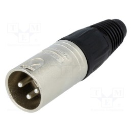 1 pcs x NEUTRIK - NC3MX - Plug, XLR, male, PIN: 3, straight, for cable, soldering, 3.5÷8mm, X