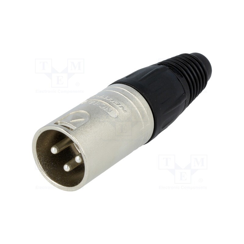 1 pcs x NEUTRIK - NC3MX - Plug, XLR, male, PIN: 3, straight, for cable, soldering, 3.5÷8mm, X