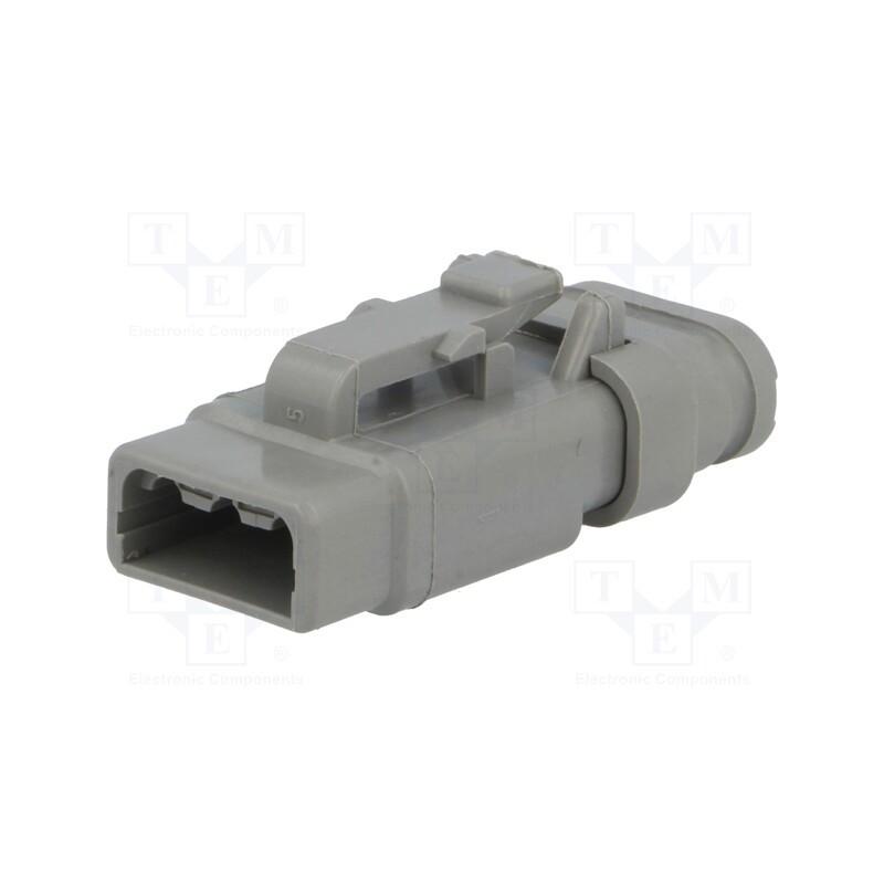 1 pcs x DEUTSCH - DTM06-3S-E007 - Connector: wire-wire, DTM, female, plug, for cable, PIN: 3, grey
