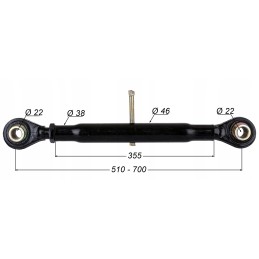 Central connector, Mtz rod, pin, cotter pin