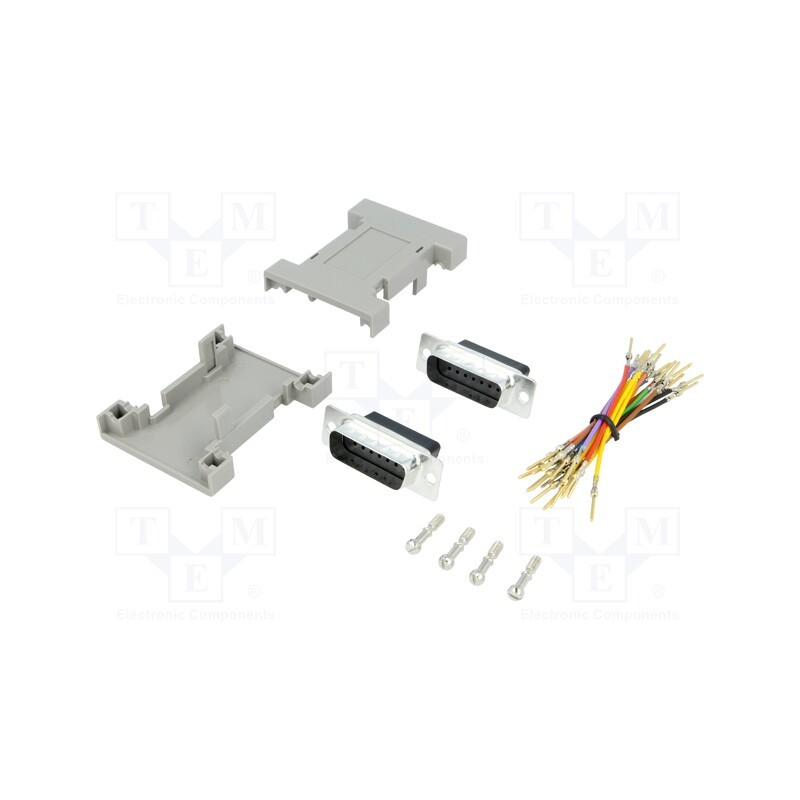 1 pcs x MH CONNECTORS - GA1515MMLGK-RC - Transition: adapter, D-Sub 15pin male,both sides