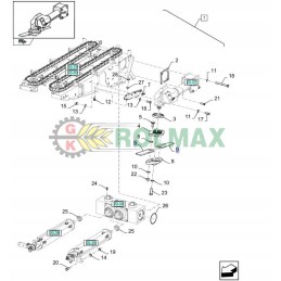 New ho corn header shredder knife sleeve