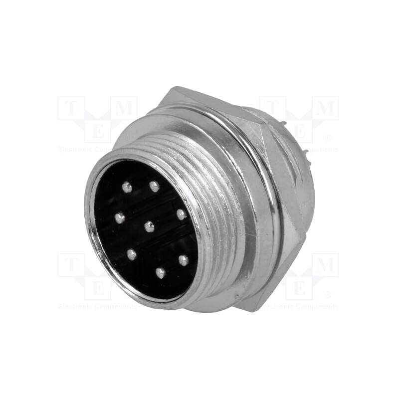 1 pcs x CLIFF - FC684208 - Socket, microphone, male, PIN: 8, for panel mounting
