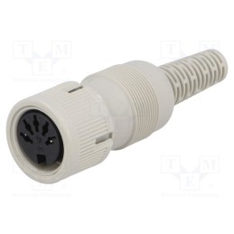 1 pcs x HIRSCHMANN - 930764517 MAK 3100 S - Plug, DIN, female, PIN: 3, Layout: 180°, straight, for cable