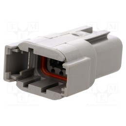 1 pcs x DEUTSCH - DTM04-08PA - Connector: wire-wire, DTM, male, plug, for cable, PIN: 8, grey, IP68