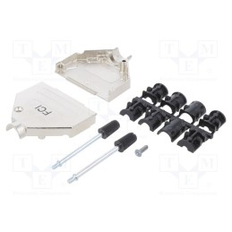 1 pcs x Amphenol Communications Solutions - 8655MH2501BLF - Straight, Locking: screws, Application: D-Sub 25pin, 12mm