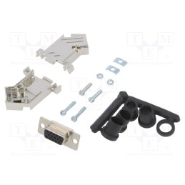 1 pcs x ENCITECH - 6355-0073-11 - D-Sub, PIN: 15, plug, female, soldering, for cable, black