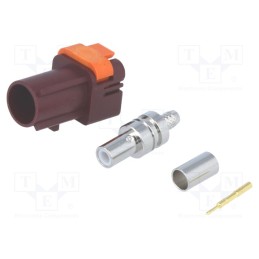 1 pcs x MOLEX - 734036283 - Connector: FAKRA, male, plug, crimped, straight, Cable: RG174,RG316