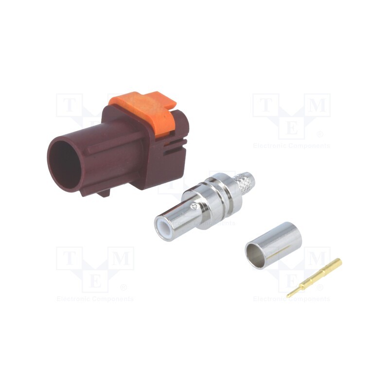 1 pcs x MOLEX - 734036283 - Connector: FAKRA, male, plug, crimped, straight, Cable: RG174,RG316