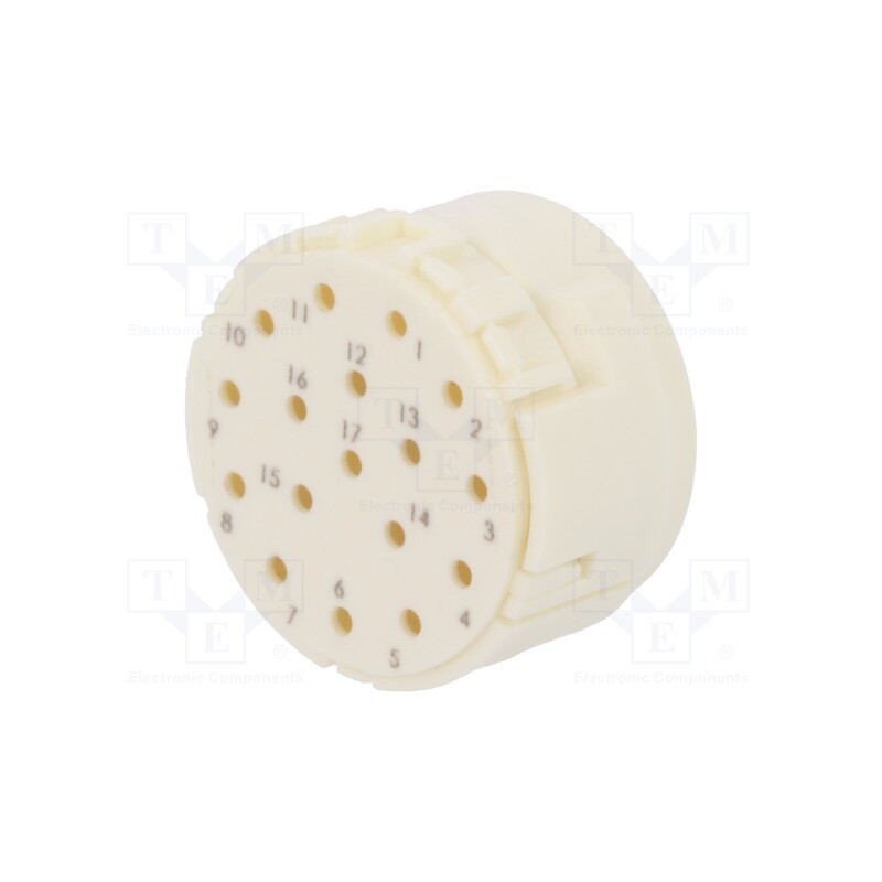 1 pcs x HARTING - 9151173001 - Connector: M23, contact insert, PIN: 17, male, crimped, 160V, 8A