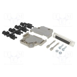 1 pcs x ENCITECH - 6355-0009-13 - D-Sub, PIN: 25, plug, female, soldering, for cable, black