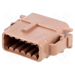 1 pcs x DEUTSCH - DTM06-12SD - Connector: wire-wire, DTM, female, plug, for cable, PIN: 12, brown