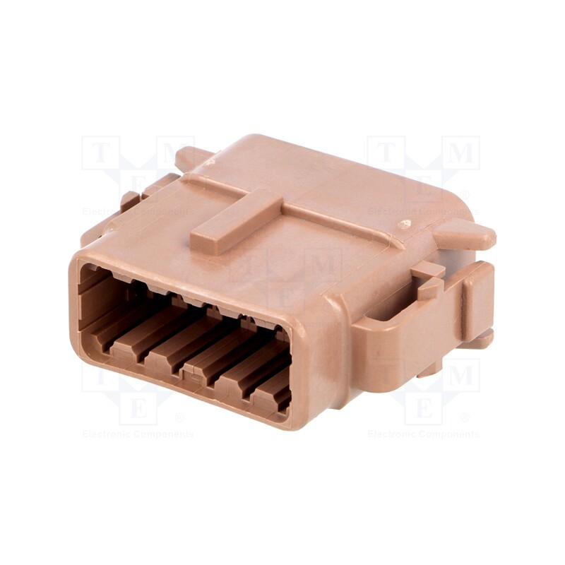 1 pcs x DEUTSCH - DTM06-12SD - Connector: wire-wire, DTM, female, plug, for cable, PIN: 12, brown