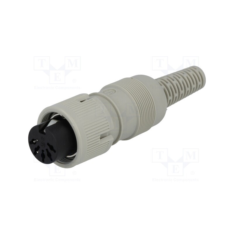 1 pcs x HIRSCHMANN - 930961517 MAK 5100 S - Plug, DIN, female, PIN: 5, Layout: 180°, straight, for cable